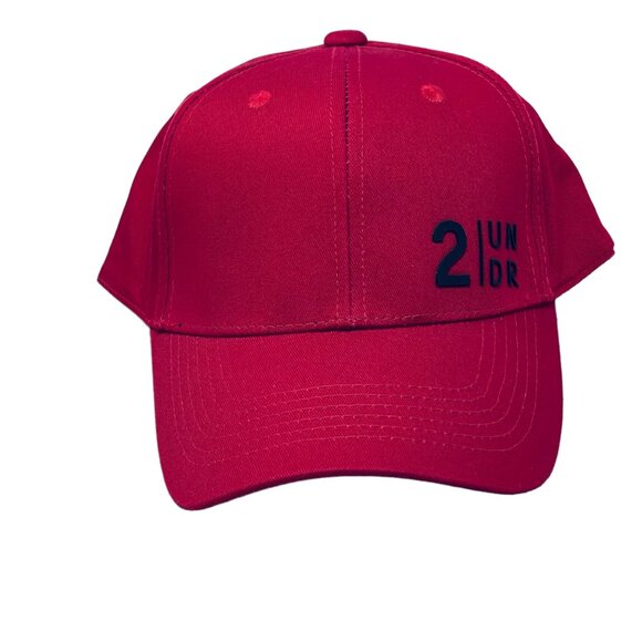 2undr Full Print Hat Unisex Adjustable Snapback Red Cotton Flexfit Tech NWT - Picture 1 of 10